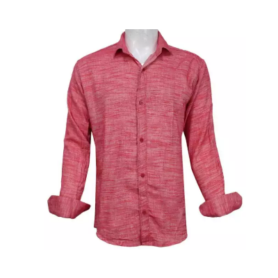 Heathered Cotton Casual Shirt For Men